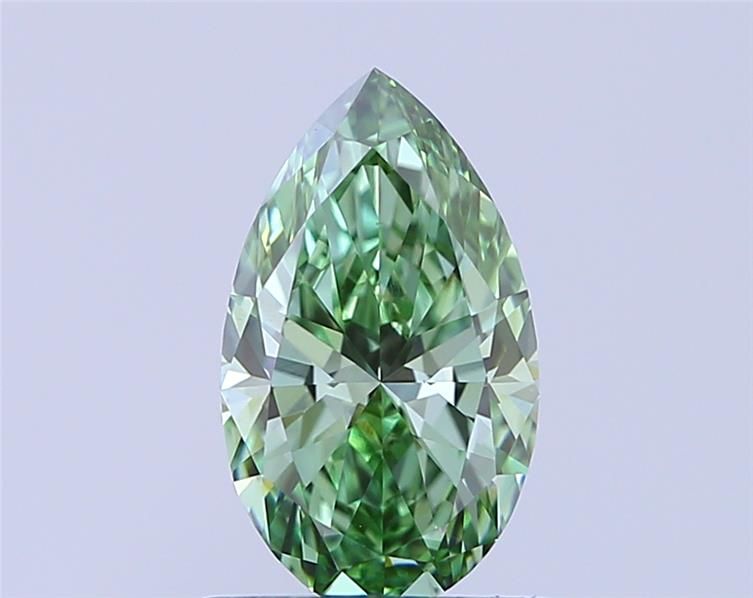 1.01 CT Fancy Vivid Green PEAR