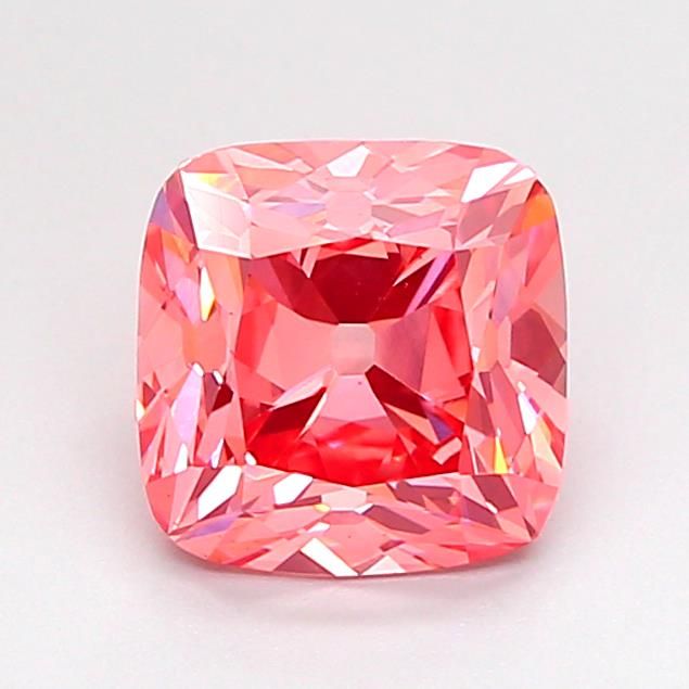 1.57 CT Fancy Vivid Pink CUSHION MODIFIED