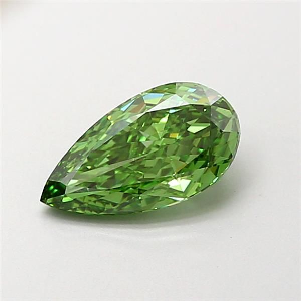 1.11 CT Fancy Vivid Green PEAR