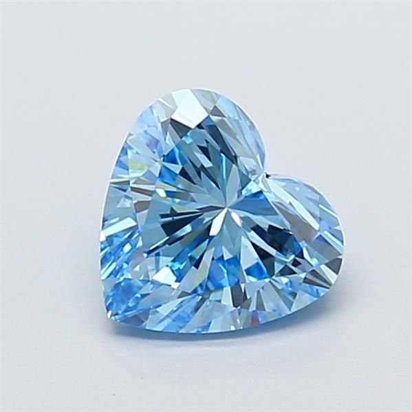 1.51 CT Fancy Vivid Blue HEART