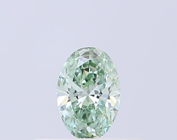 0.31 CT Fancy Vivid Green OVAL