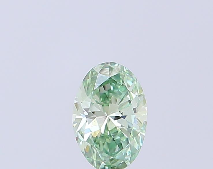 0.3 CT Fancy Vivid Green OVAL