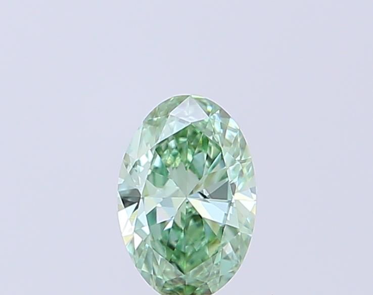 0.31 CT Fancy Vivid Green OVAL