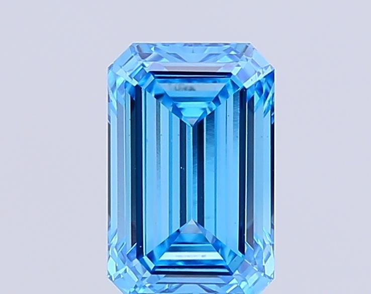 1.62 CT Fancy Vivid Blue EMERALD