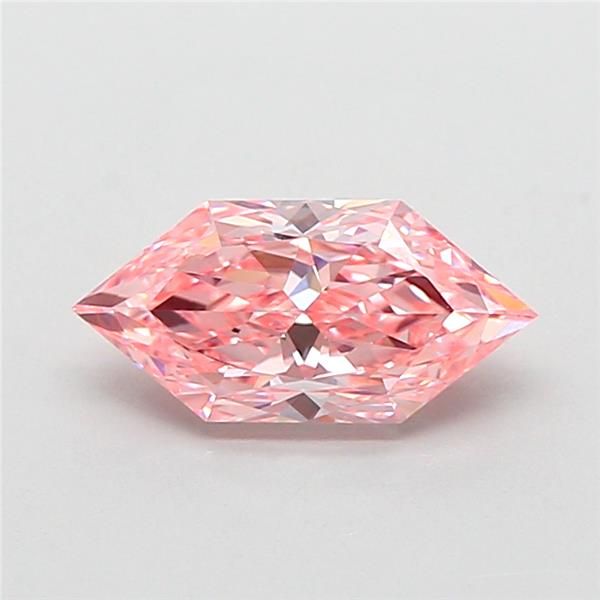 1.04 CT Fancy Vivid Pink HEXAGONAL