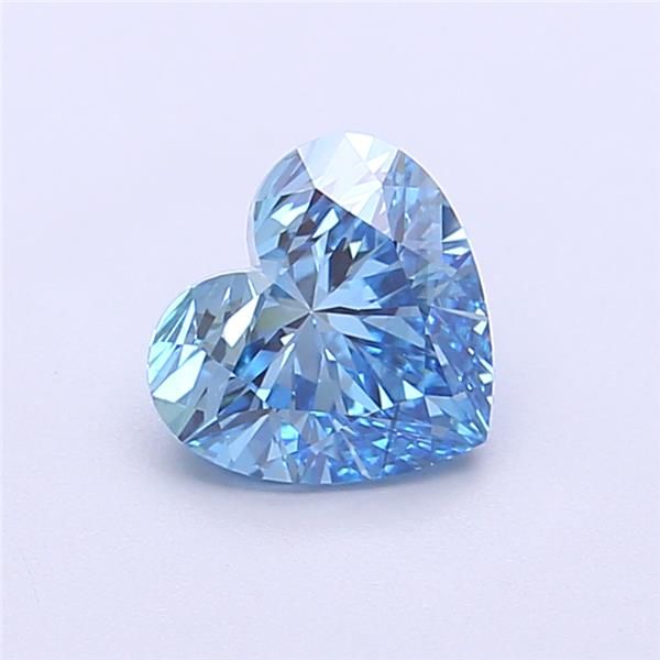 1.15 CT Fancy Vivid Blue HEART