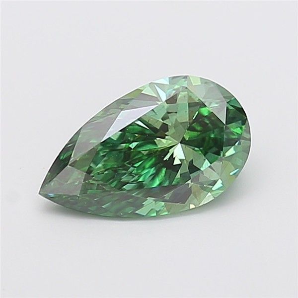 2.01 CT Fancy Vivid Green PEAR