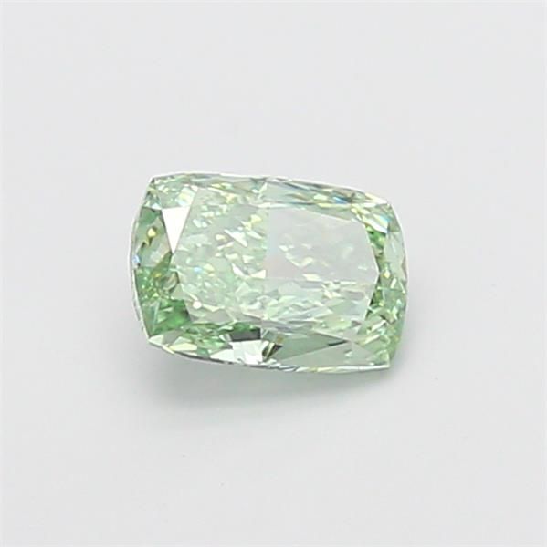 1.02 CT Fancy Vivid Green CUSHION MODIFIED