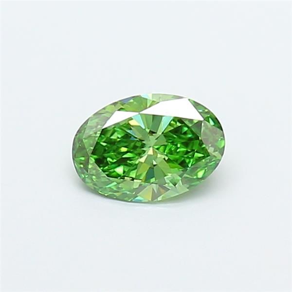 0.52 CT Fancy Vivid Green OVAL