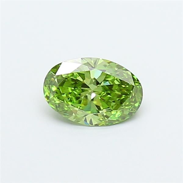 0.55 CT Fancy Vivid Green OVAL