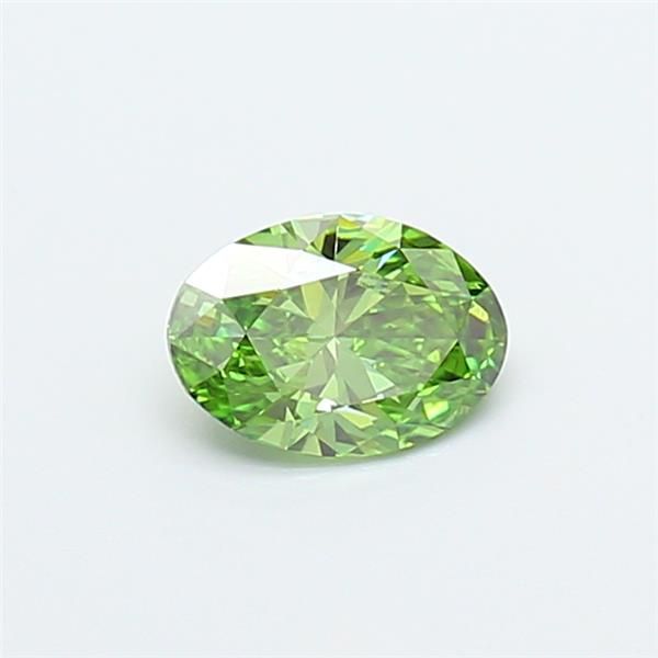 0.51 CT Fancy Vivid Green OVAL