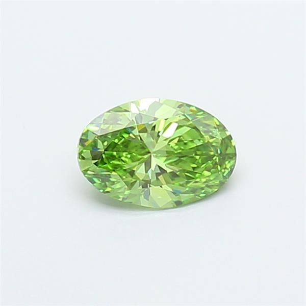 0.51 CT Fancy Vivid Green OVAL