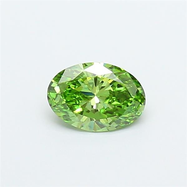 0.55 CT Fancy Vivid Green OVAL