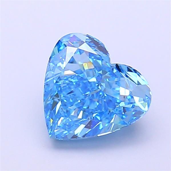 1.55 CT Fancy Vivid Blue HEART