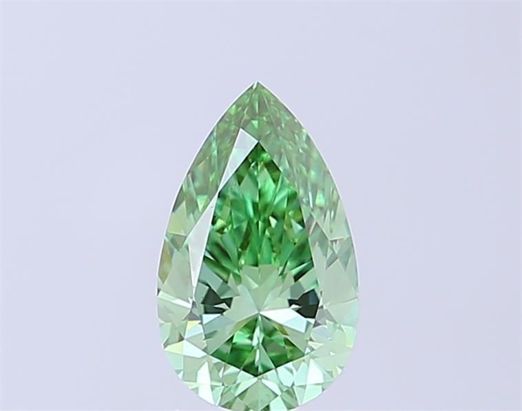 1.02 CT Fancy Vivid Green PEAR