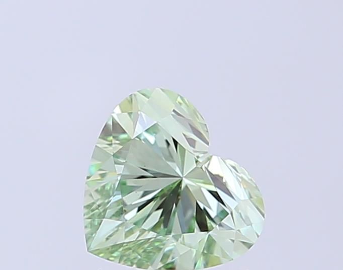 1.03 CT Fancy Vivid Green HEART