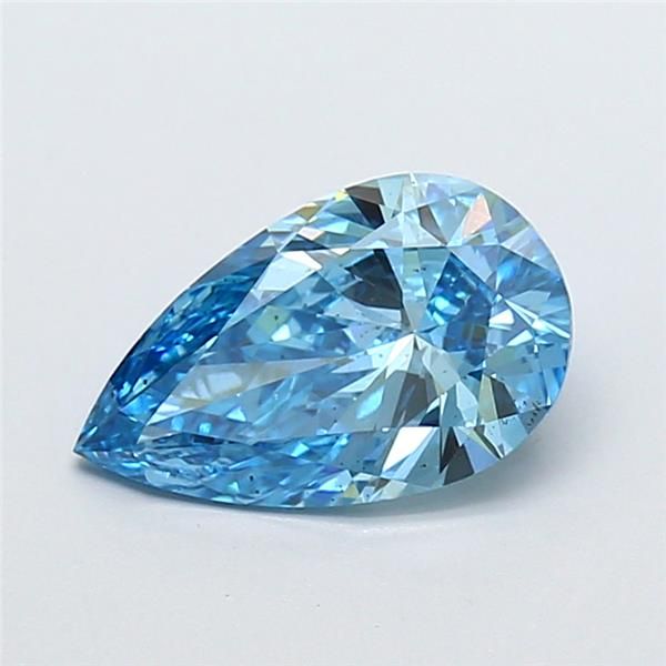 1.5 CT Fancy Vivid Blue PEAR