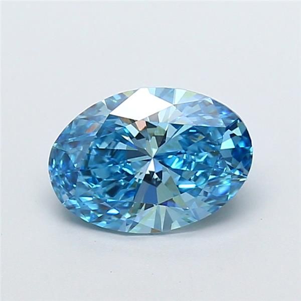 1.52 CT Fancy Vivid Blue OVAL