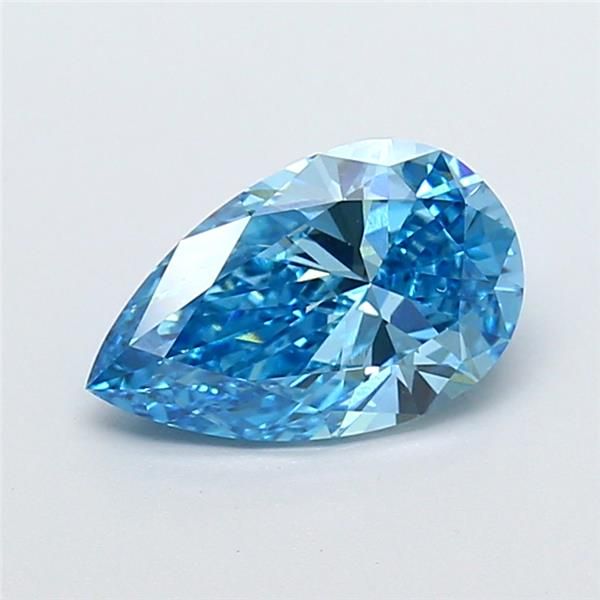 1.5 CT Fancy Vivid Blue PEAR