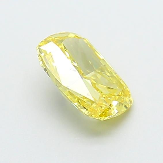 0.89 CT Fancy Vivid Yellow CUSHION MODIFIED