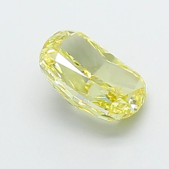 1.09 CT Fancy Intense Yellow CUSHION MODIFIED