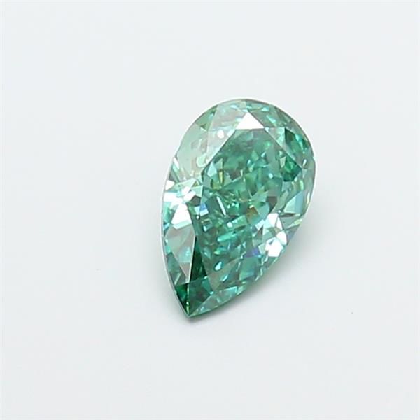 1.02 CT Fancy Vivid Green PEAR