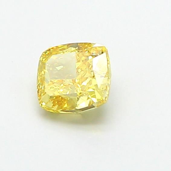 1.0 CT Fancy Vivid Yellow CUSHION MODIFIED