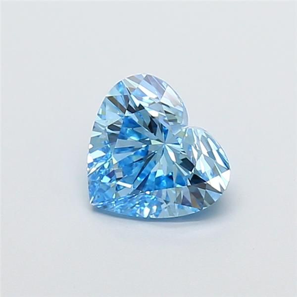 1.02 CT Fancy Vivid Blue HEART