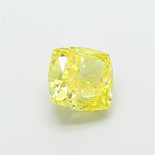 1.53 CT Fancy Vivid Yellow CUSHION MODIFIED