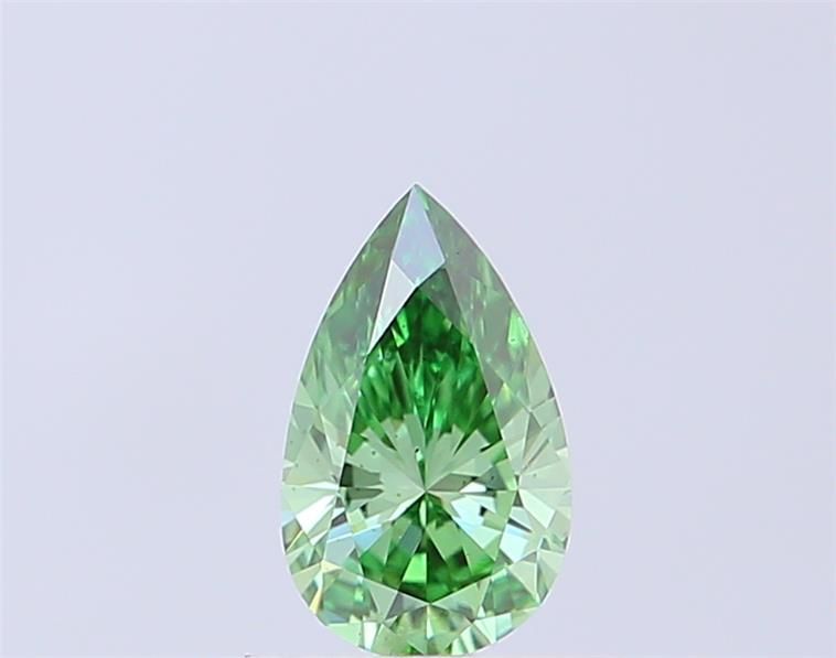 0.5 CT Fancy Vivid Green PEAR