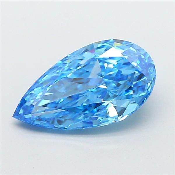 1.51 CT Fancy Vivid Blue PEAR