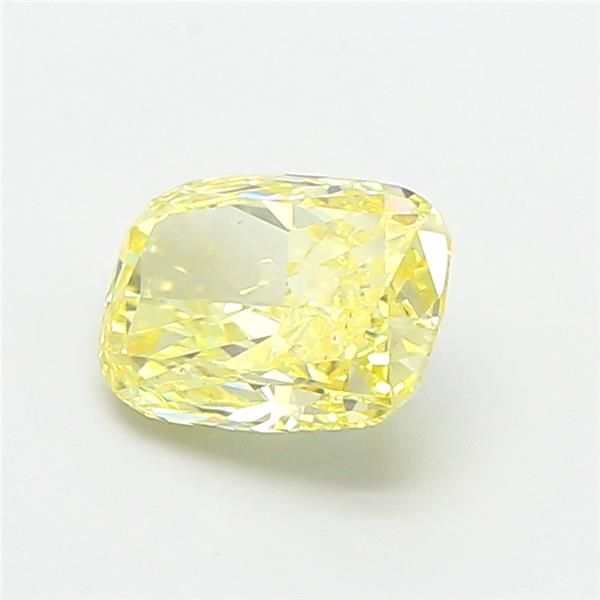 1.25 CT Fancy Intense Yellow CUSHION MODIFIED