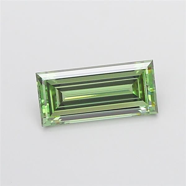 1.52 CT Fancy Vivid Green BAGUETTE