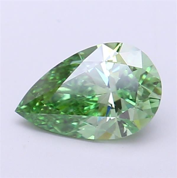 1.09 CT Fancy Vivid Green PEAR