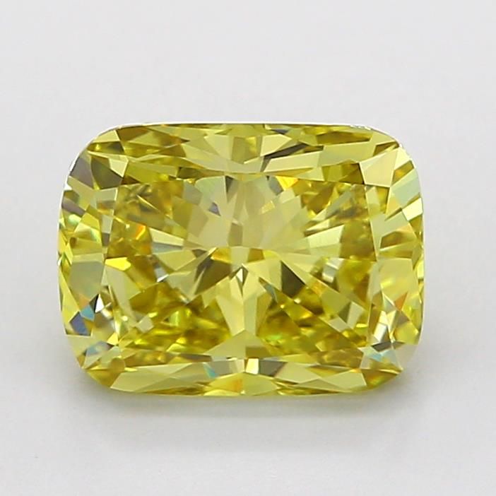 2.0 CT Fancy Yellow CUSHION MODIFIED