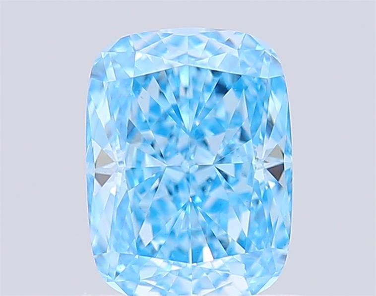 1.41 CT Fancy Vivid Blue CUSHION MODIFIED