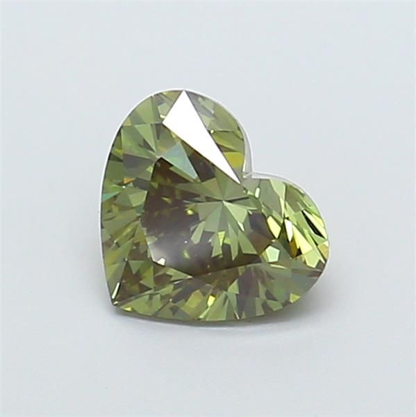 1.22 CT Fancy Vivid Green HEART