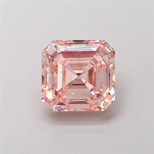 1.85 CT Fancy Intense Pink ASSCHER