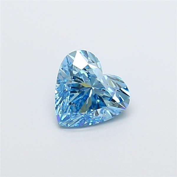 1.51 CT Fancy Vivid Blue HEART