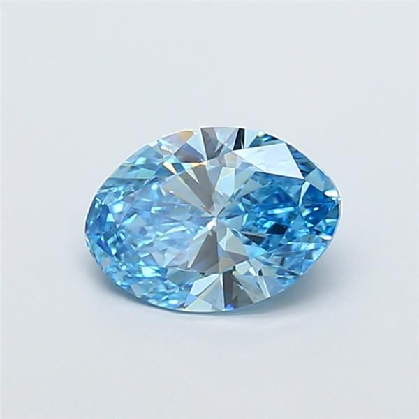 1.49 CT Fancy Vivid Blue OVAL