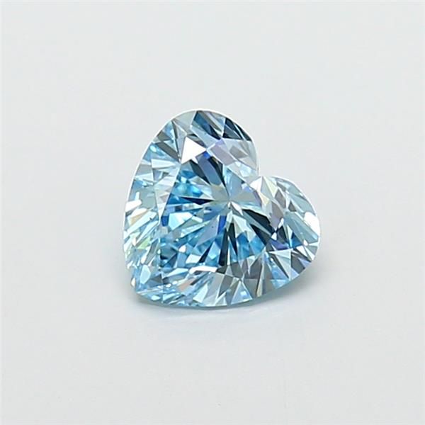 1.02 CT Fancy Vivid Blue HEART