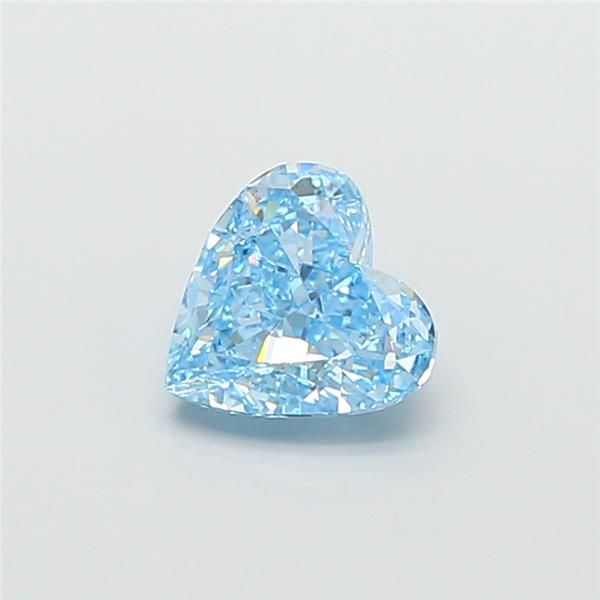 1.51 CT Fancy Vivid Blue HEART
