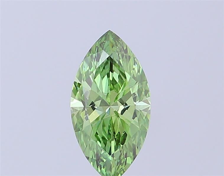 1.02 CT Fancy Vivid Green MARQUISE
