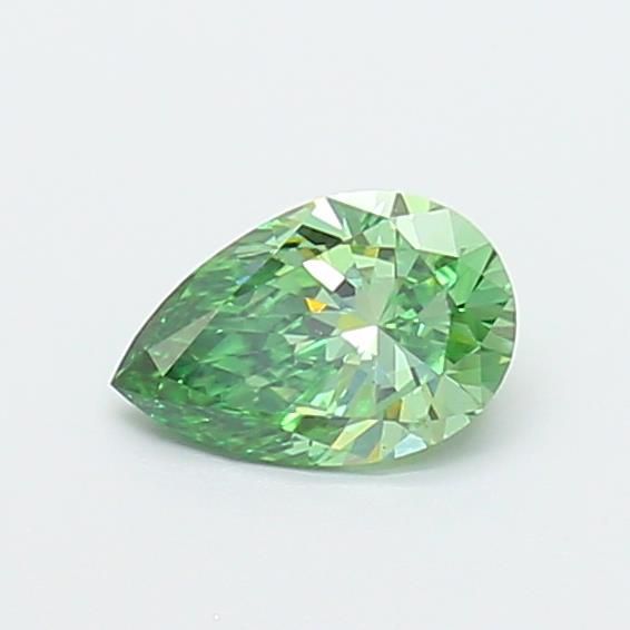 0.51 CT Fancy Vivid Green PEAR
