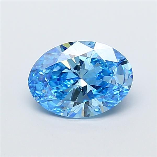 1.51 CT Fancy Vivid Blue OVAL