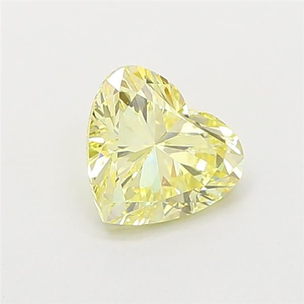 0.98 CT Fancy Yellow HEART