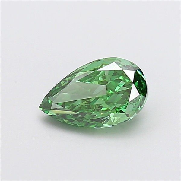 1.04 CT Fancy Vivid Green PEAR