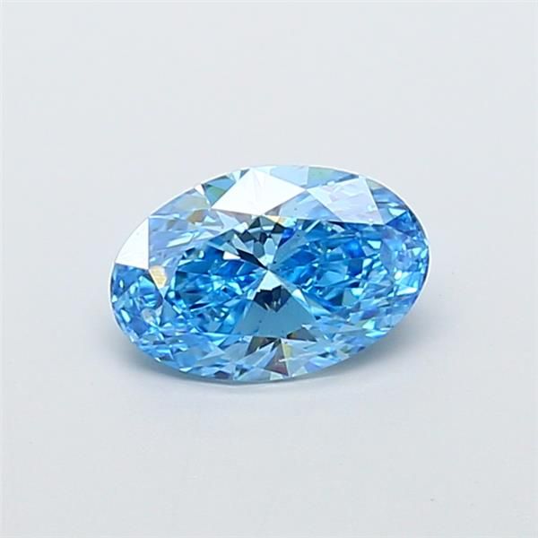 1.51 CT Fancy Vivid Blue OVAL