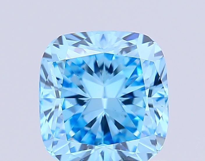 1.17 CT Fancy Vivid Blue CUSHION MODIFIED
