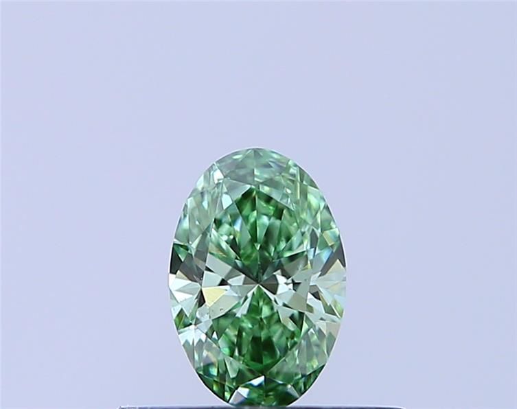 0.31 CT Fancy Vivid Green OVAL
